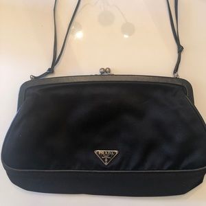 Authentic Prada satin evening bag